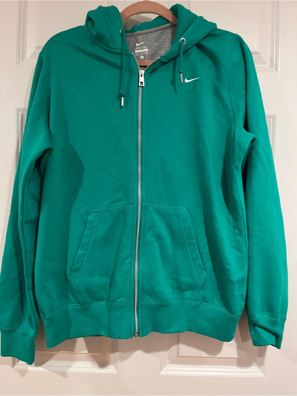 Nike Teal Green Full-Zip Hooded Sweatshirt